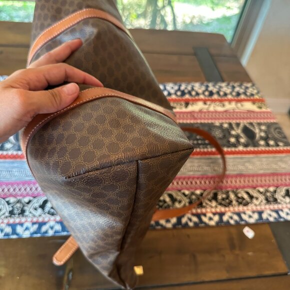 Celine Macadam Vintage Zippered Shoulder Tote, EUC - Picture 10 of 17